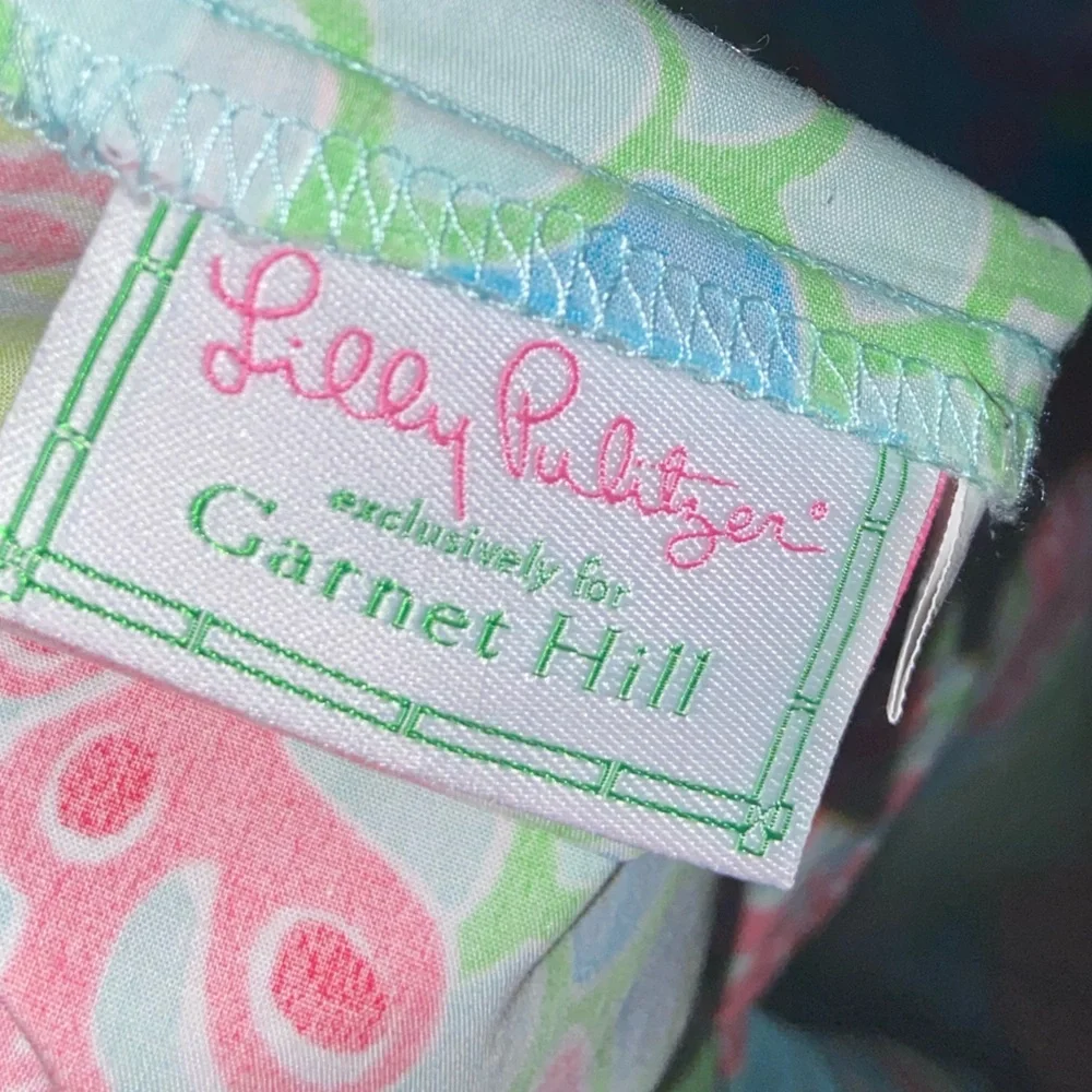 RARE HTF EUC Lilly Pulitzer For Garnet Hill Twin Duvet Cover & 2 shams gecko